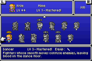 Final Fantasy V - Job System