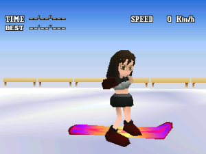 Final Fantasy VII Tifa Snowboarding