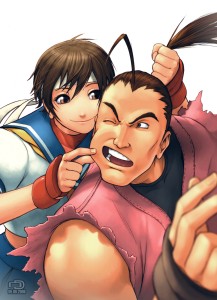 Street Fighter - Sakura Kasugano and Dan Hibiki