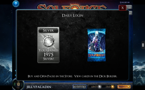 SolForge - Daily Login